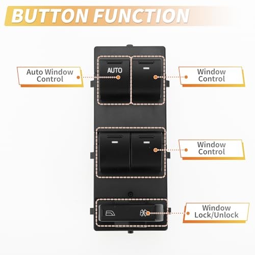 Front Left Driver Side Power Window Switch Window Control Switch for Ford