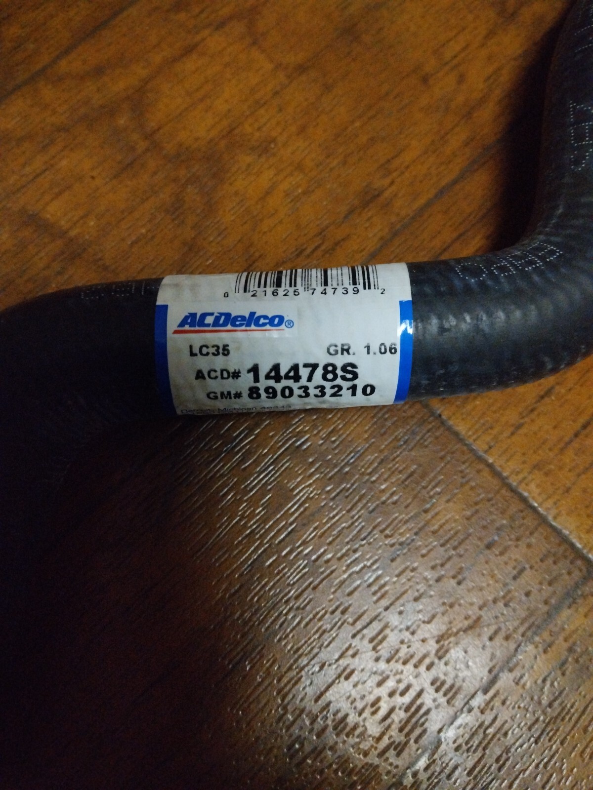 ACDelco 14478S Professional HVAC Heater Hose