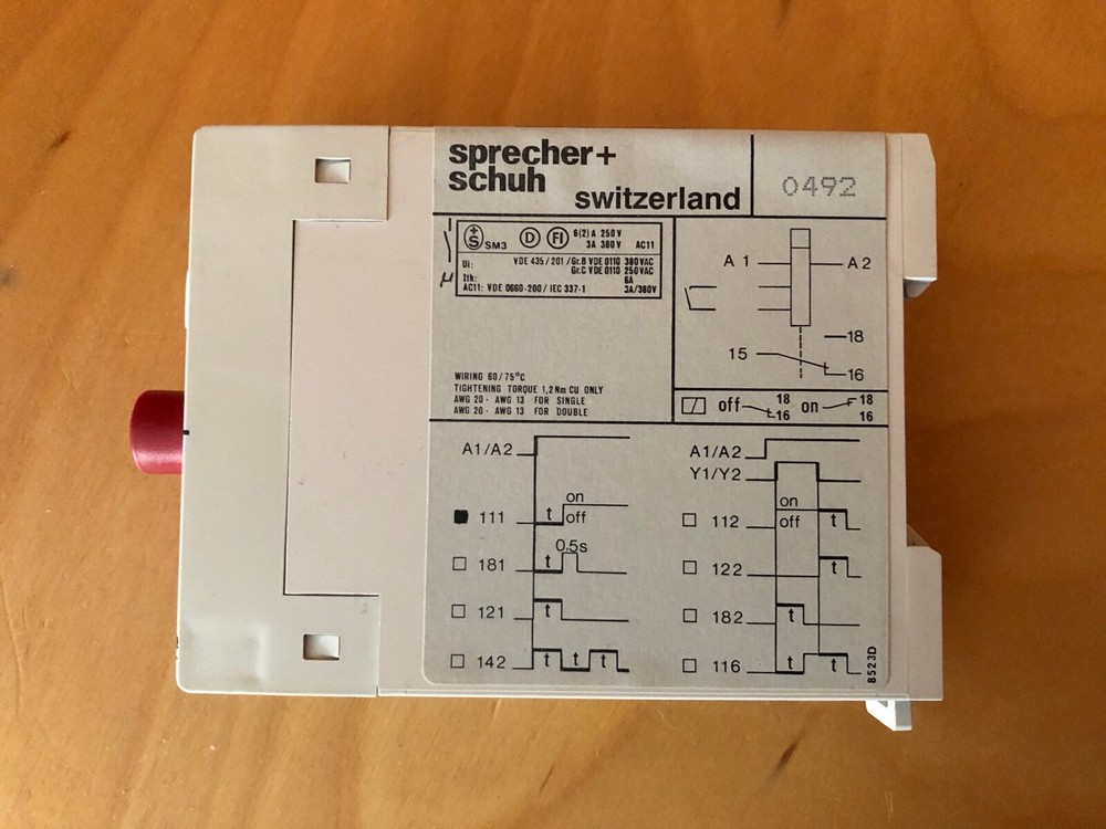 Sprecher & Schuh KOP111-D-30S-127 Timer