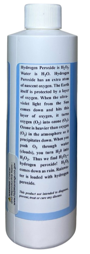 Food Grade Hydrogen Peroxide 3% Solution - 8 oz (2 PACK) - Eco-Friendly Cleaner