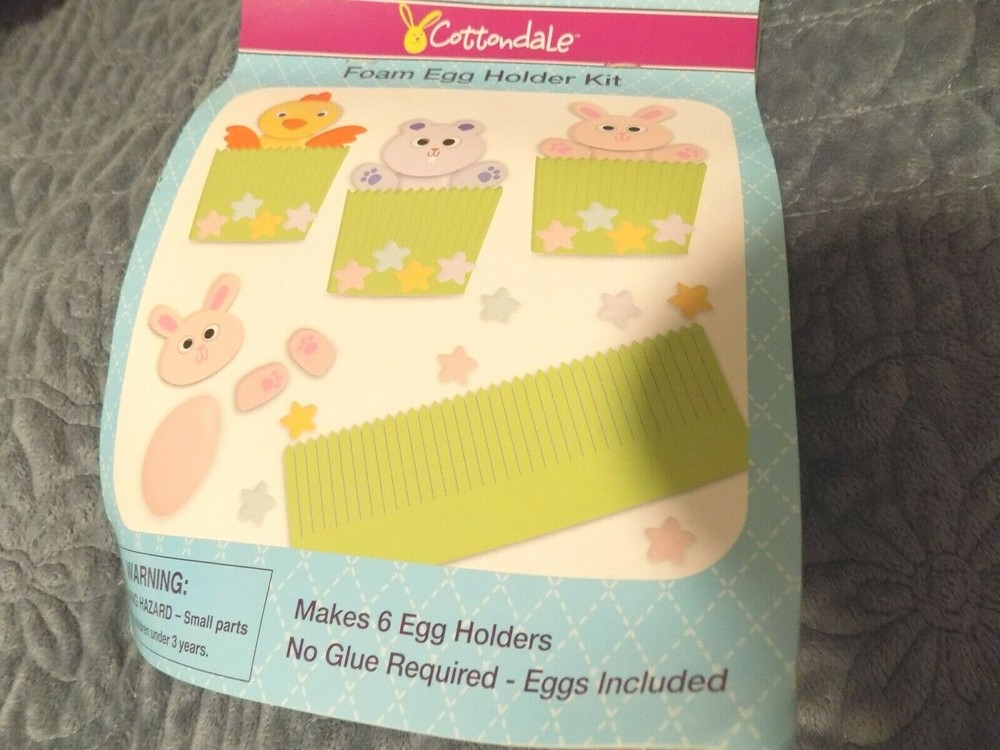 Cottondale Foam Egg Holder Kit ~ Makes 6 Eggs ~ New