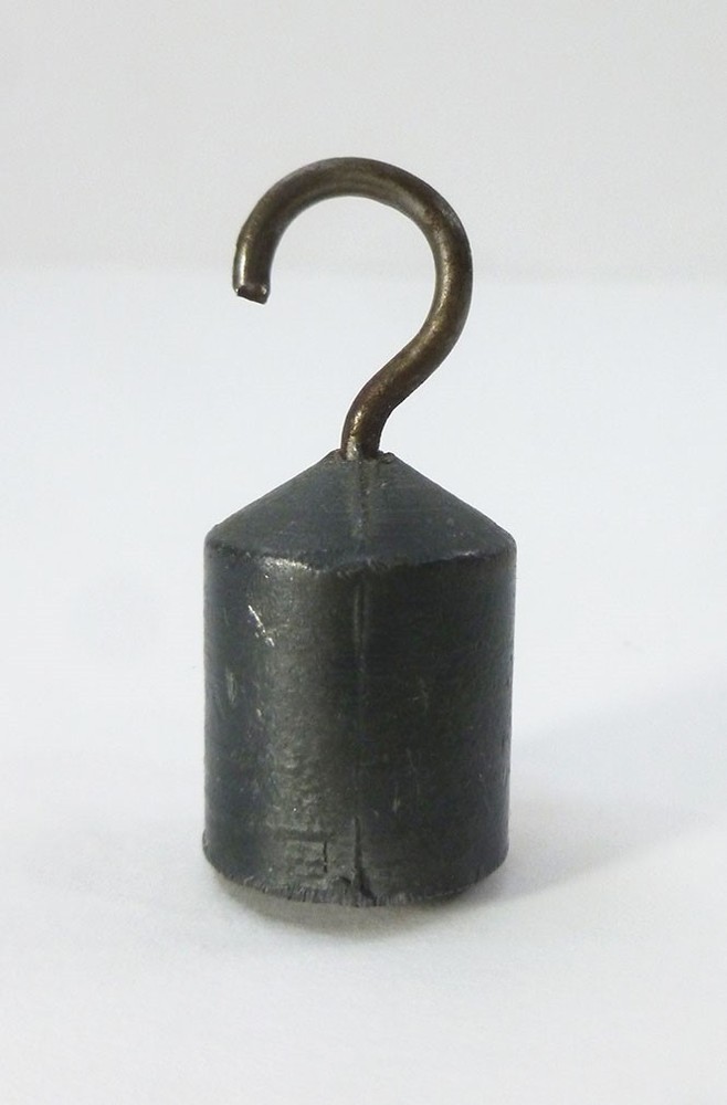 HANGING WEIGHT small ROUND w HOOK for EGG or KITCHEN SCALE loose w hook