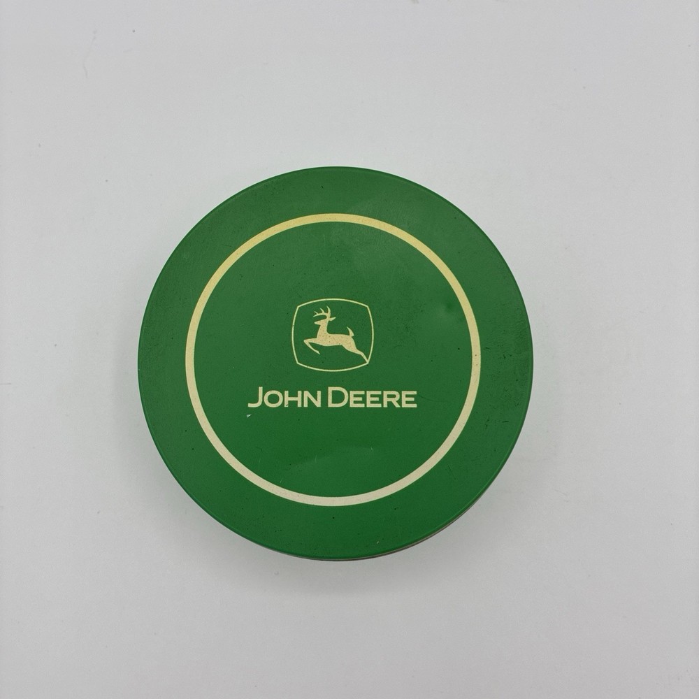 John Deere Coaster Set with Holder With Tin.
