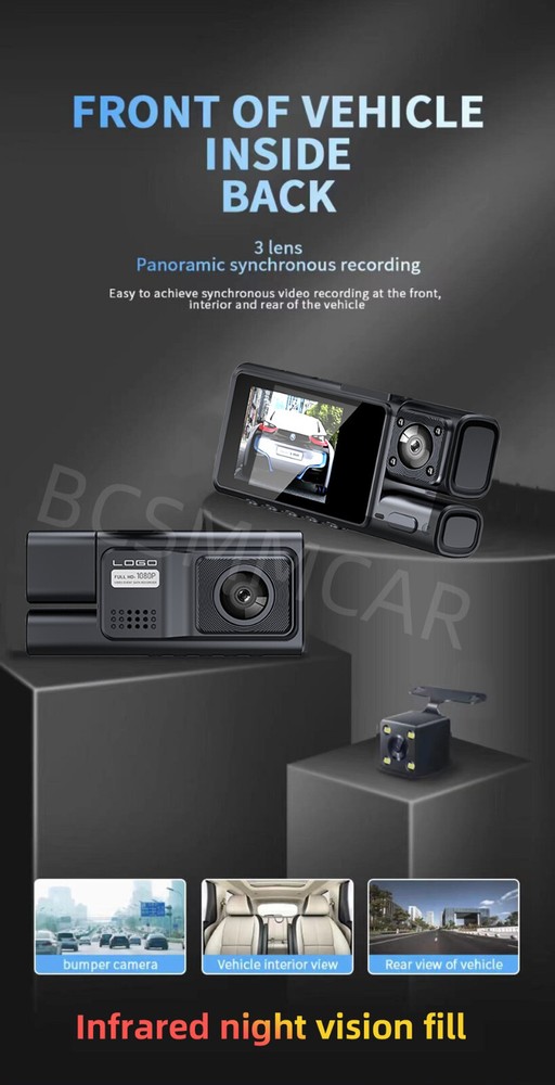 Wifi Car Dashcam 1080P DVR Camera Loop Record For Apple iPhone Android Phone