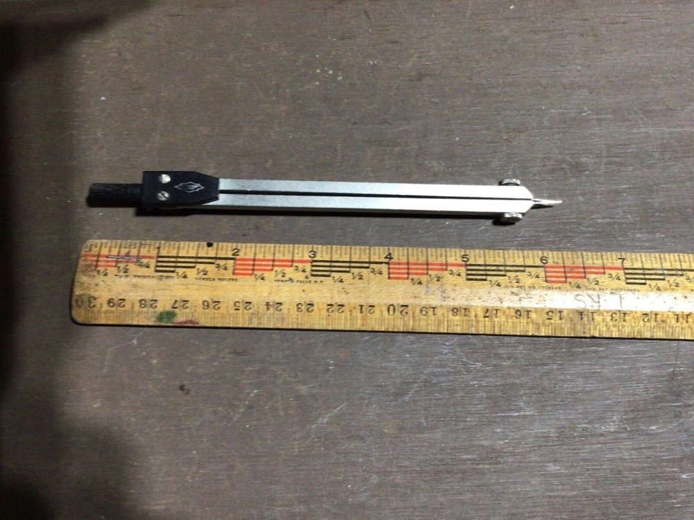 Vintage ALVIN Drafting Compass Engineering Measure Tool Germany