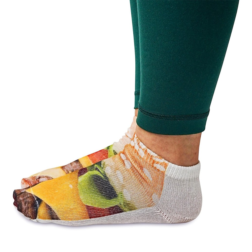Cheeseburger Photo Print Ankle Socks