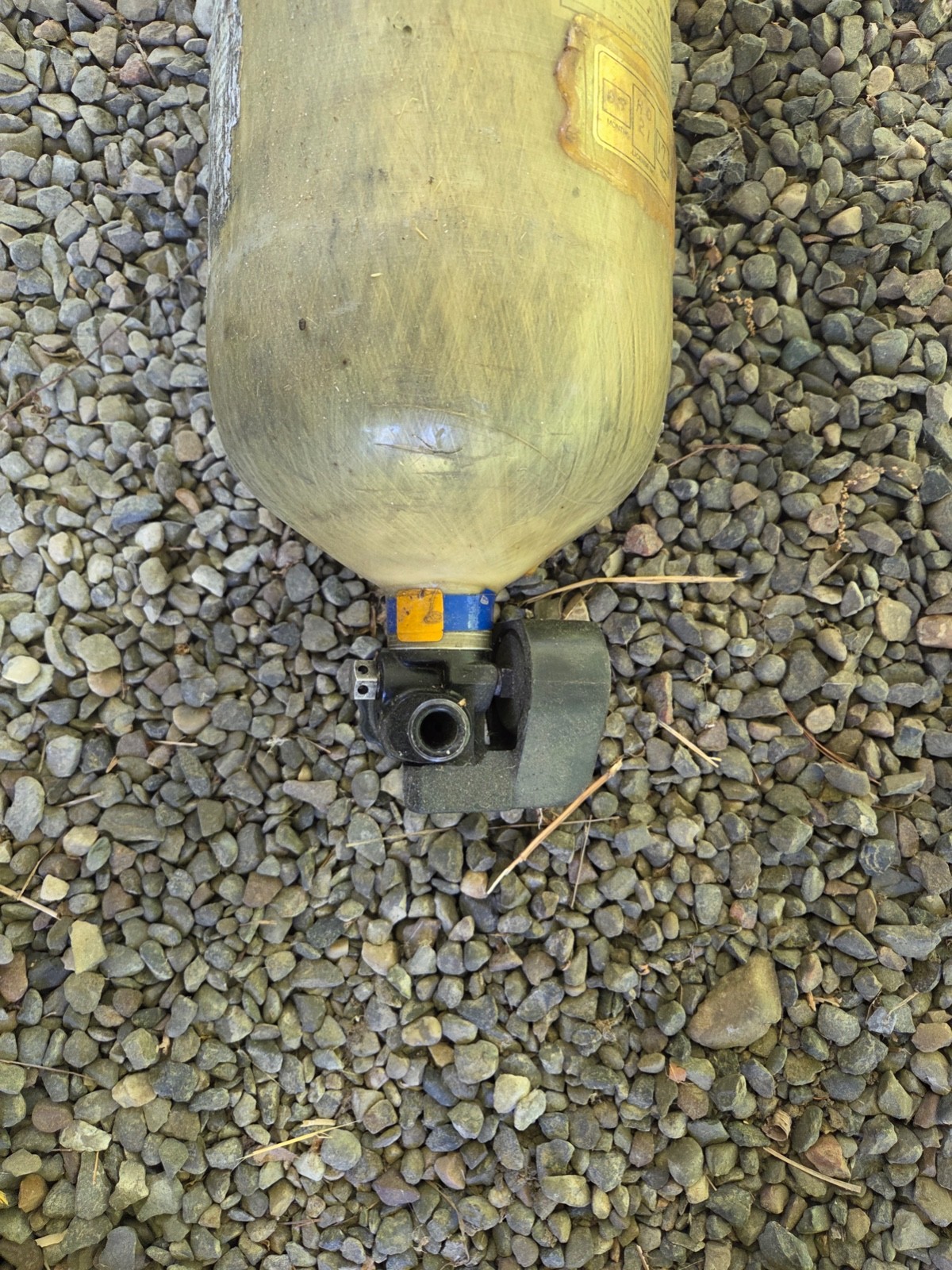 MSA 30 min 4500 psi Carbon Cylindar Air Tank VALVE & Gauge Paintball