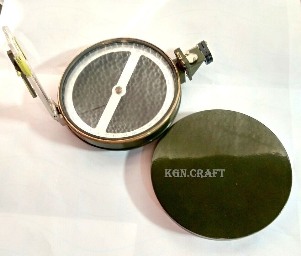 Surveying Prismatic 4" Compass For Basic Survey & Ranging w/ Fold Tripod