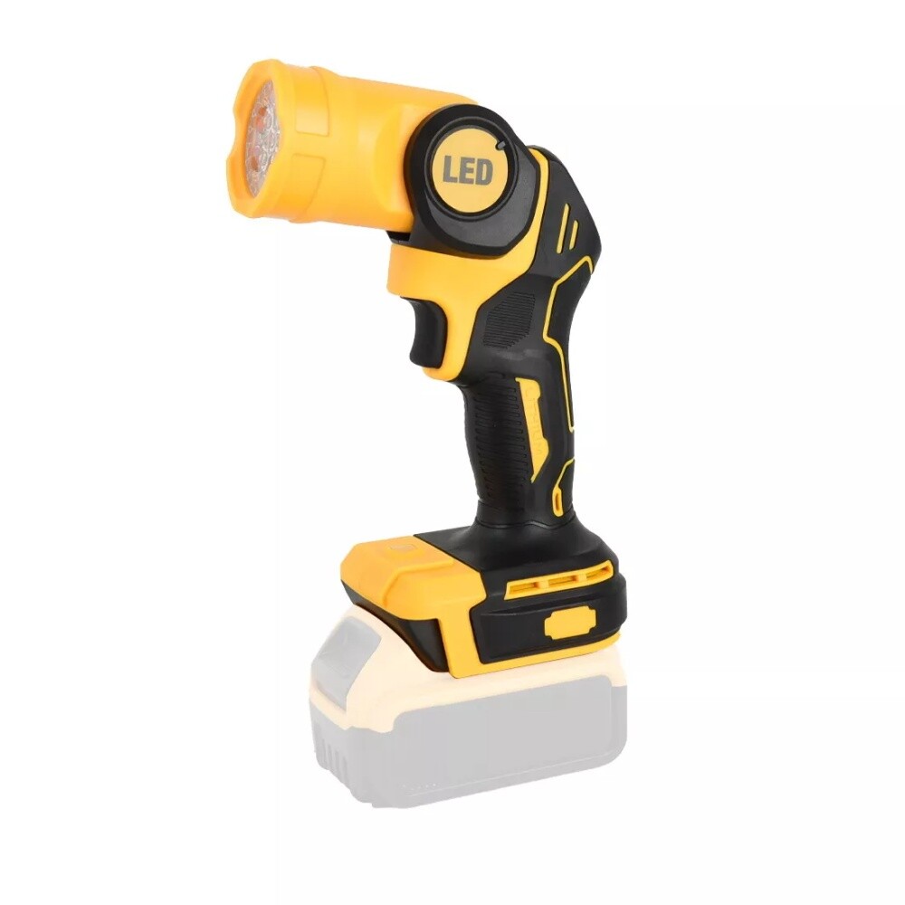 New LED Pivoting Flashlight Cordless Work Light For DeWALT LED 20V 20Volt MAX US