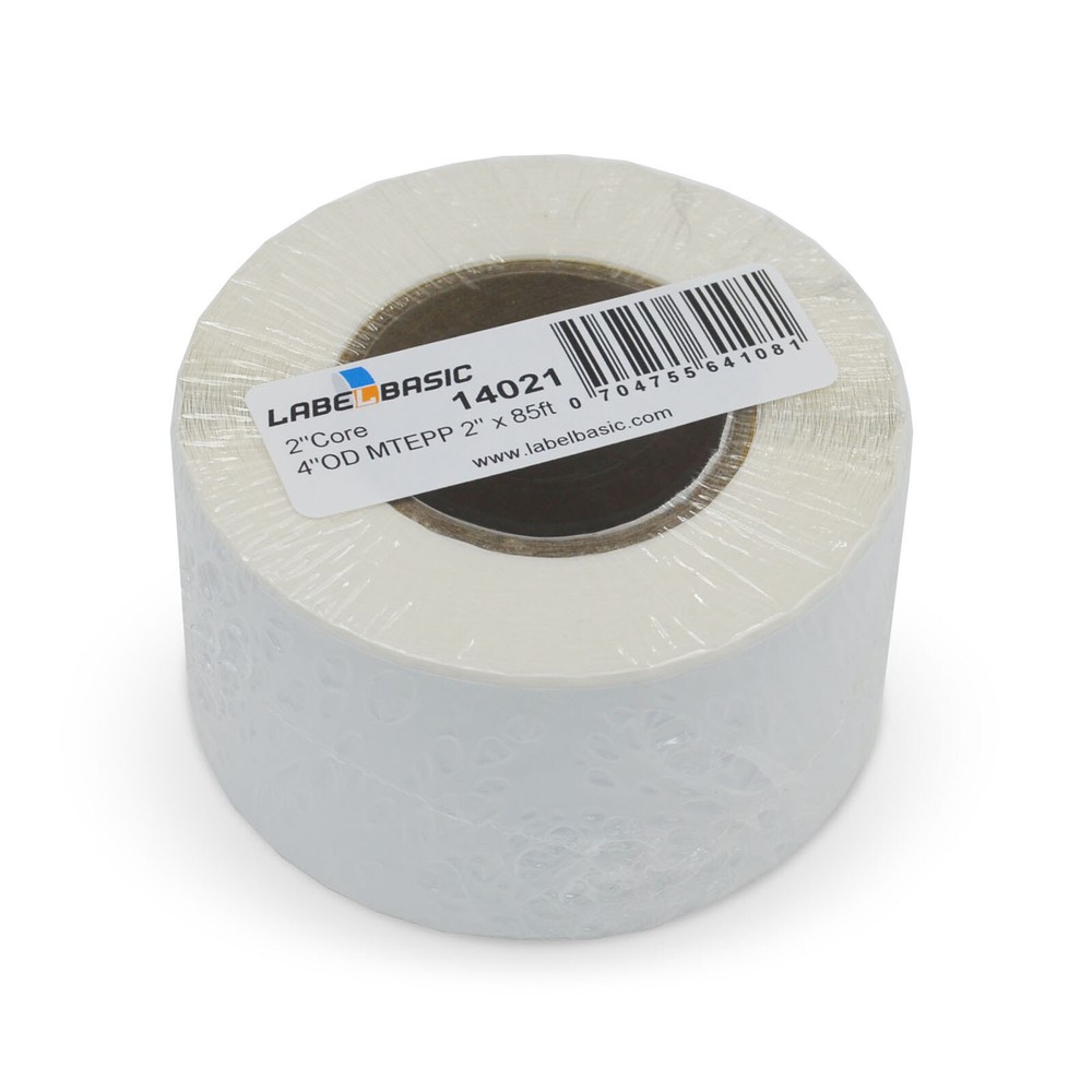 Labels for Epson CW-C4000 Printer 2" Continuous Label Rolls 100 ft Matte Poly...