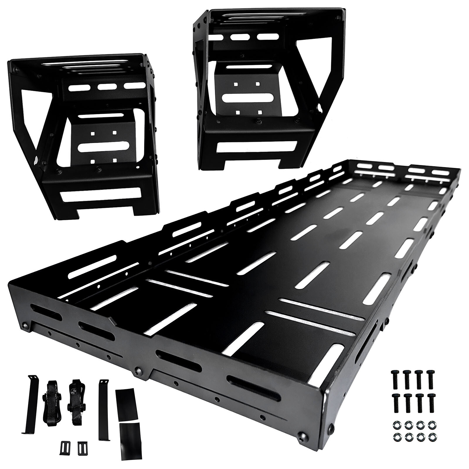 Fit 76-24 Jeep Wrangler Rear Cargo Basket Rack Spare Tire Utility Storage Basket