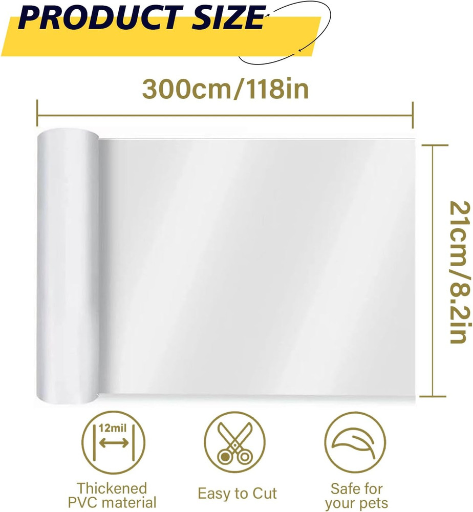 Door Protector from Dog Scratching - Cat Scratch Door Frame Single Side Adhesive