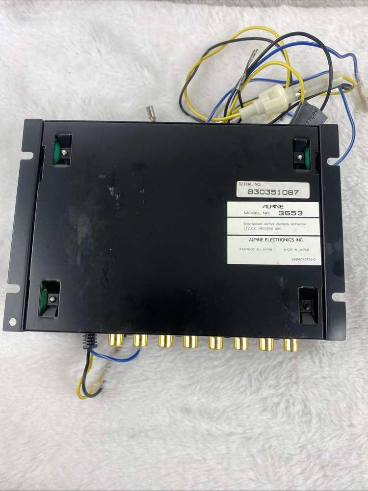 ALPINE 3653 electronic active dividing network working old school JDM Untested
