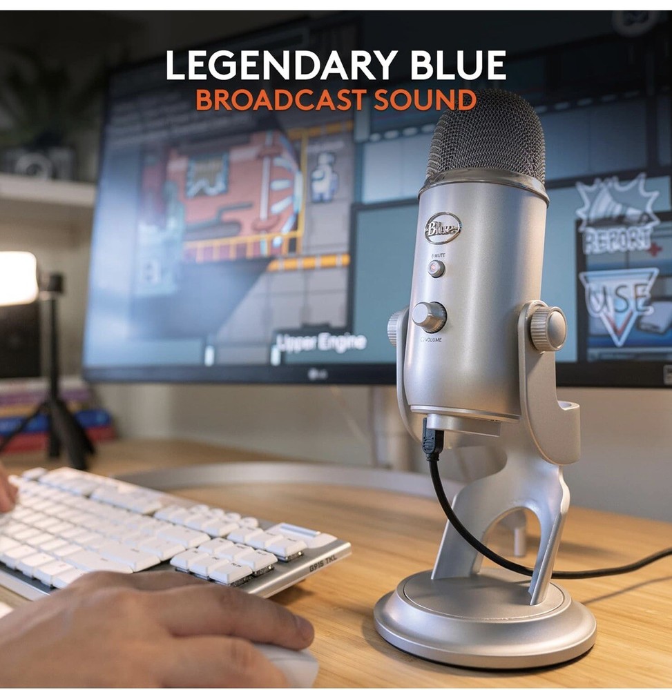Logitech for Creators Blue Yeti Premium USB Microphone*open Box