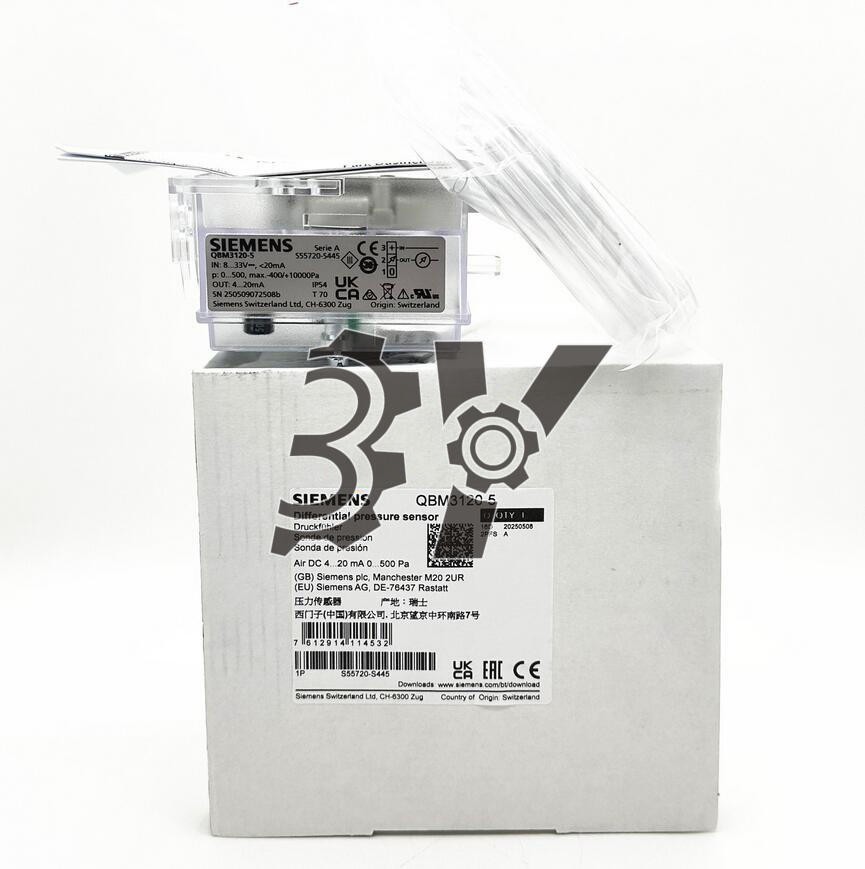 ONE NEW Siemens QBM3120-5 difference pressure sensor