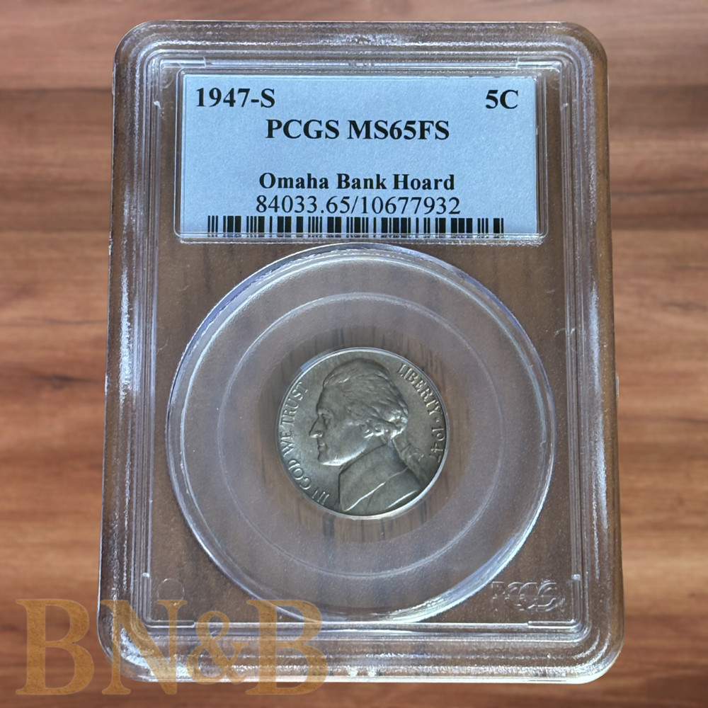 1947 S Jefferson PCGS MS65FS Full Steps