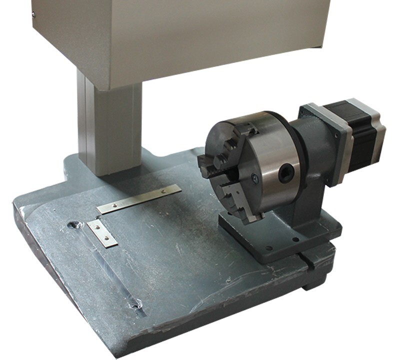Pneumatic Metal Marking Machine Dot Pin Marking Machine Rotary Axis Rotating Chu