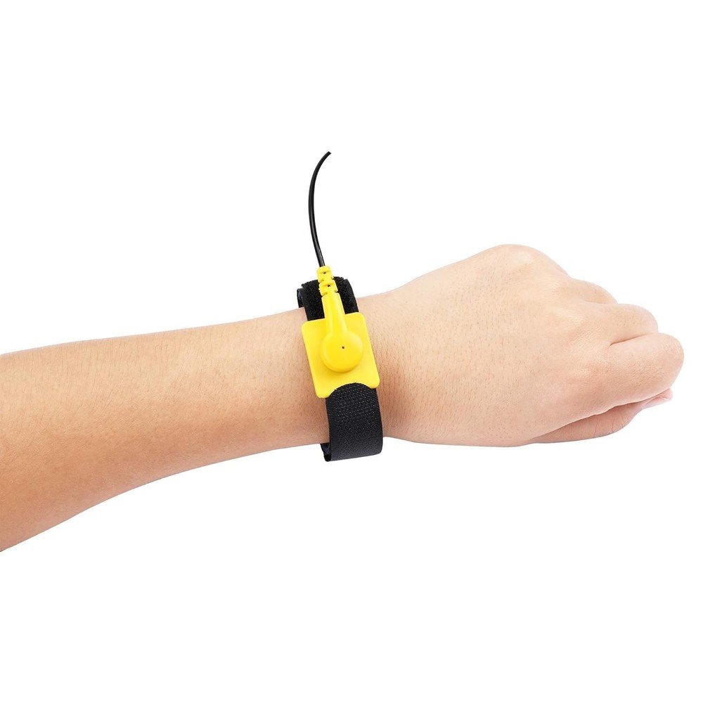 Durable Anti-Static Wrist Strap: 9.8ft Cable, Adjustable Fit for Professionals
