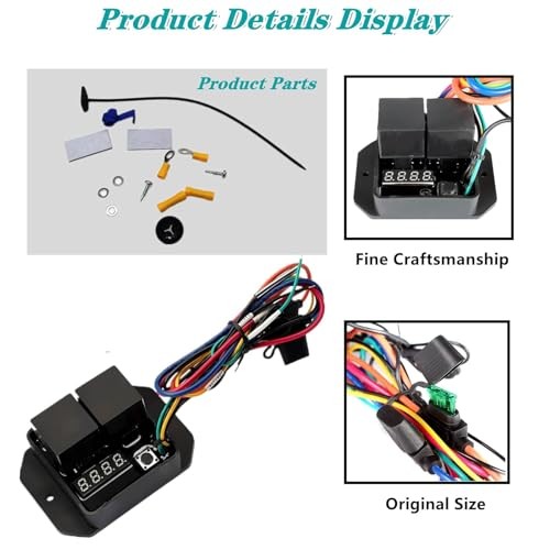 Digital Radiator Fans Controller Switch Kit，12V and 24V, Adjustable