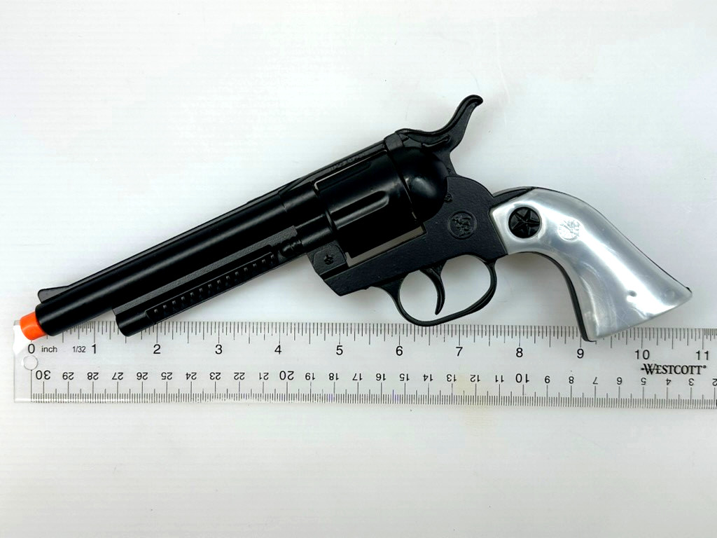 12 Shot PEACEMAKER Black-Pearl Grips Cap Gun Pistol Gun Capgun TOY Gonher Spain