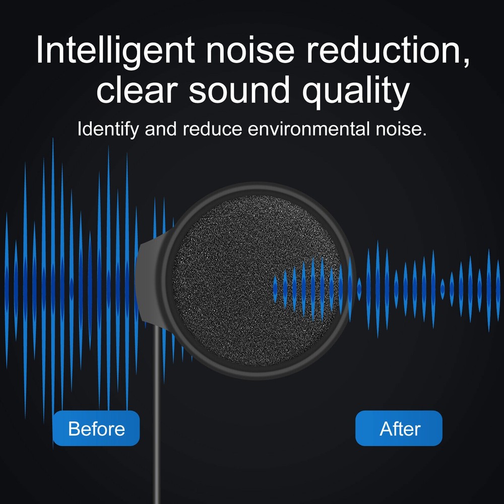 Motorcycle Helmet Wireless Bluetooth Headset Headphone Speaker Call Hands-Free