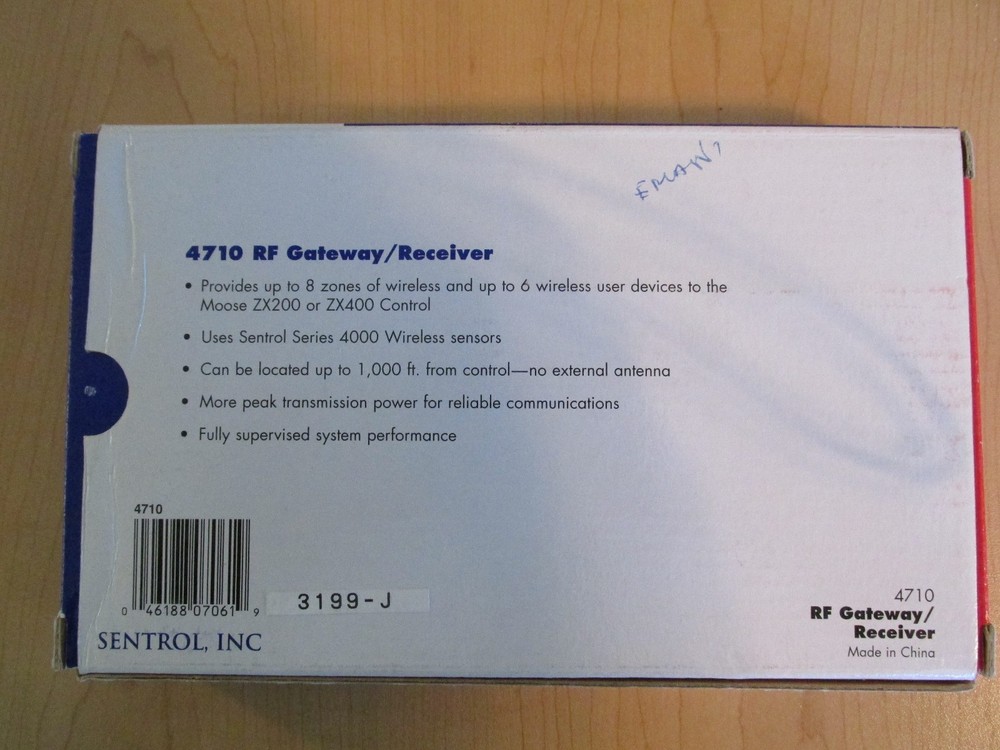 Sentrol 4710 8 Zone Wireless RF Gateway/Receiver **New**