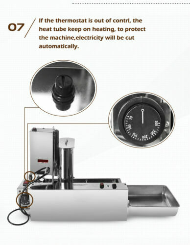 Kolice 4 row mini Automatic Doughnut Maker, Donut Machine, Donuts Frying Machine