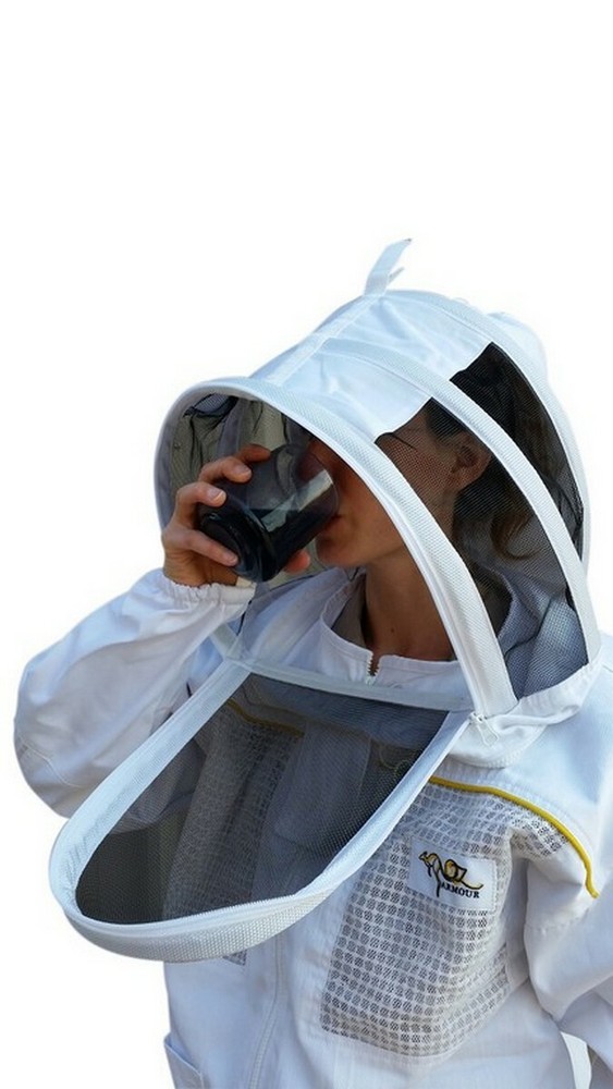OZ ARMOUR BEEKEEPING JACKET POLY COTTON VENTILATED WITH OPTIONAL GLOVES
