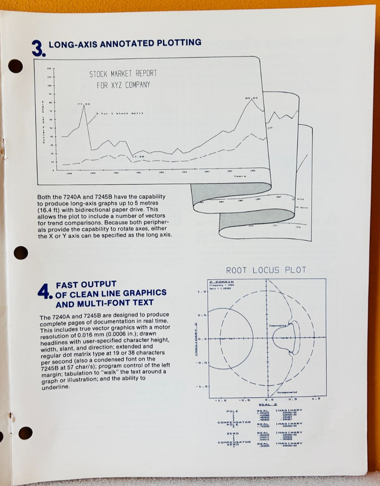 HP 5953-4049 Models 7240A/7245B Thermal Plotter/Printers Technical Data Manual.