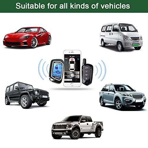 Universal Two Way Car Remote Engine Start with Two Way Remote Start Without PKE