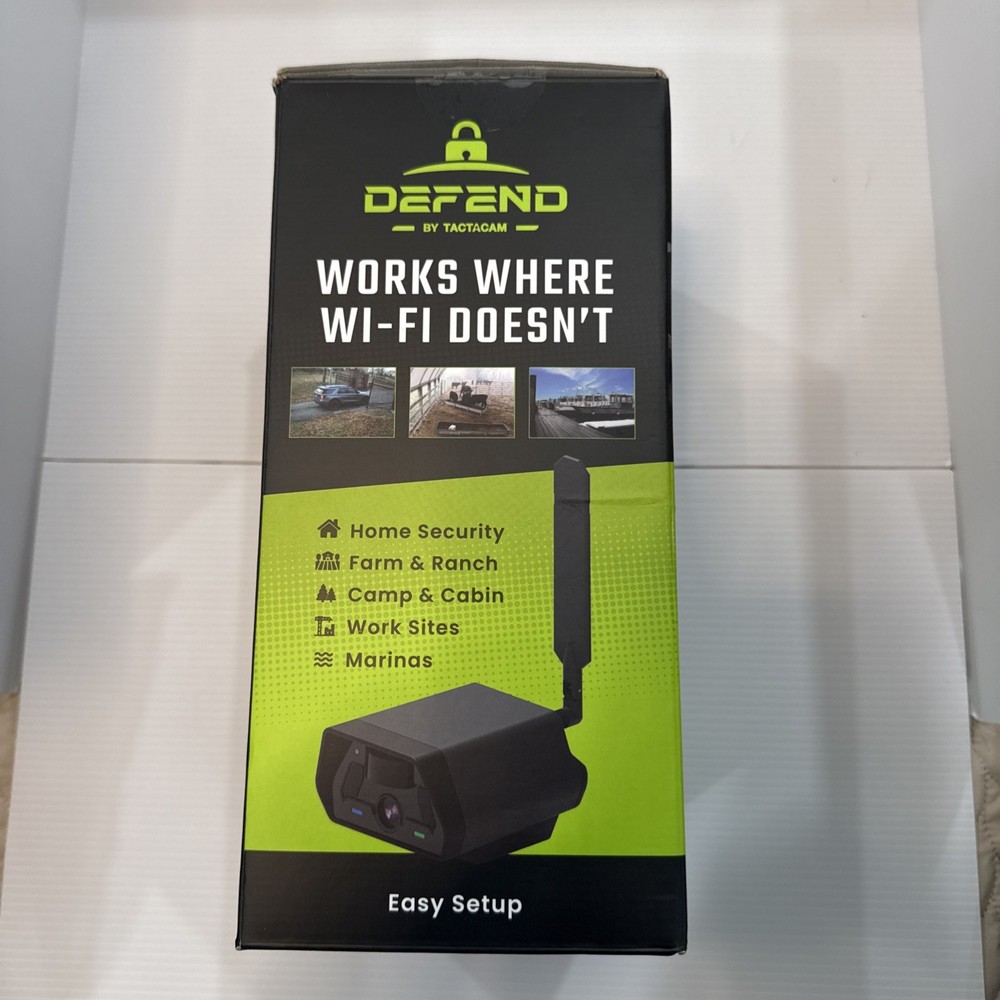 Open Box Tactacam Defend Cellular Security Camera DFD-GRD01