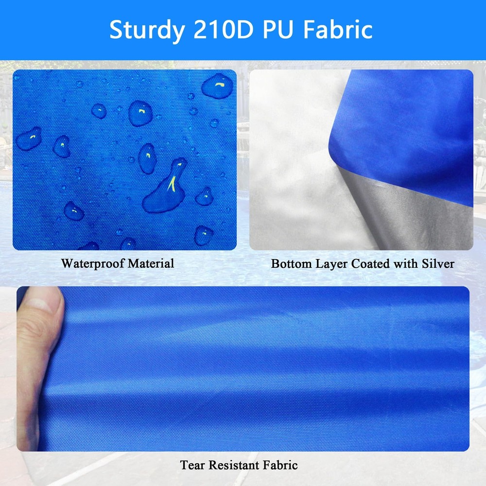 130 x 72 inch Inflatable Rectangular Pool Cover 10.83 x 6 ft Inflatable Recta...