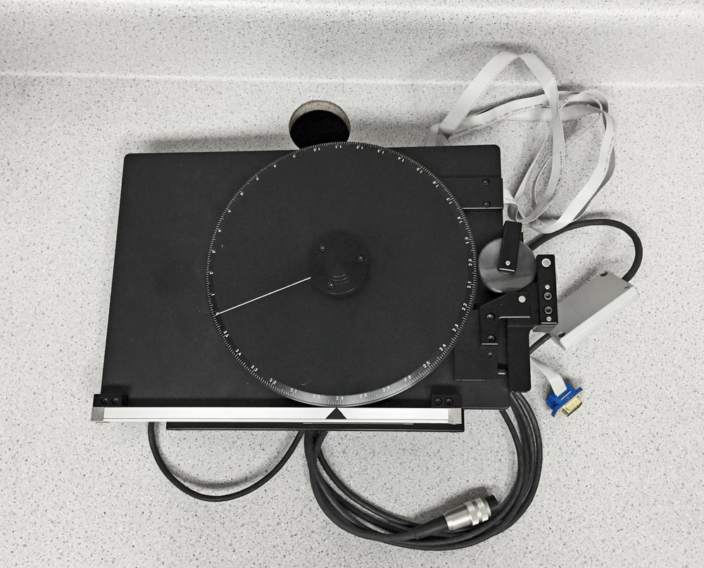 SEMPREX 12-9068 Hard DISK INSPECTION 1 uM/.025 Deg Encoded Microscope STAGE *EUC