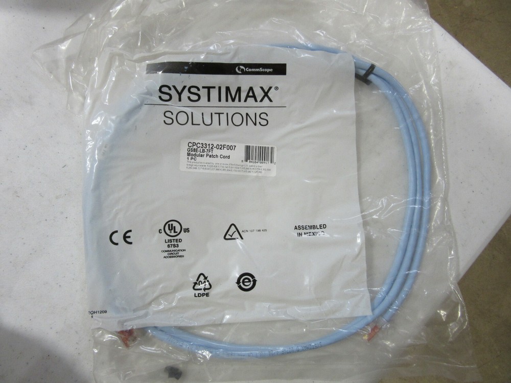CommScope CPC3312-02F007 Module Patch Cord GS8E-LB-7FT NEW!!!