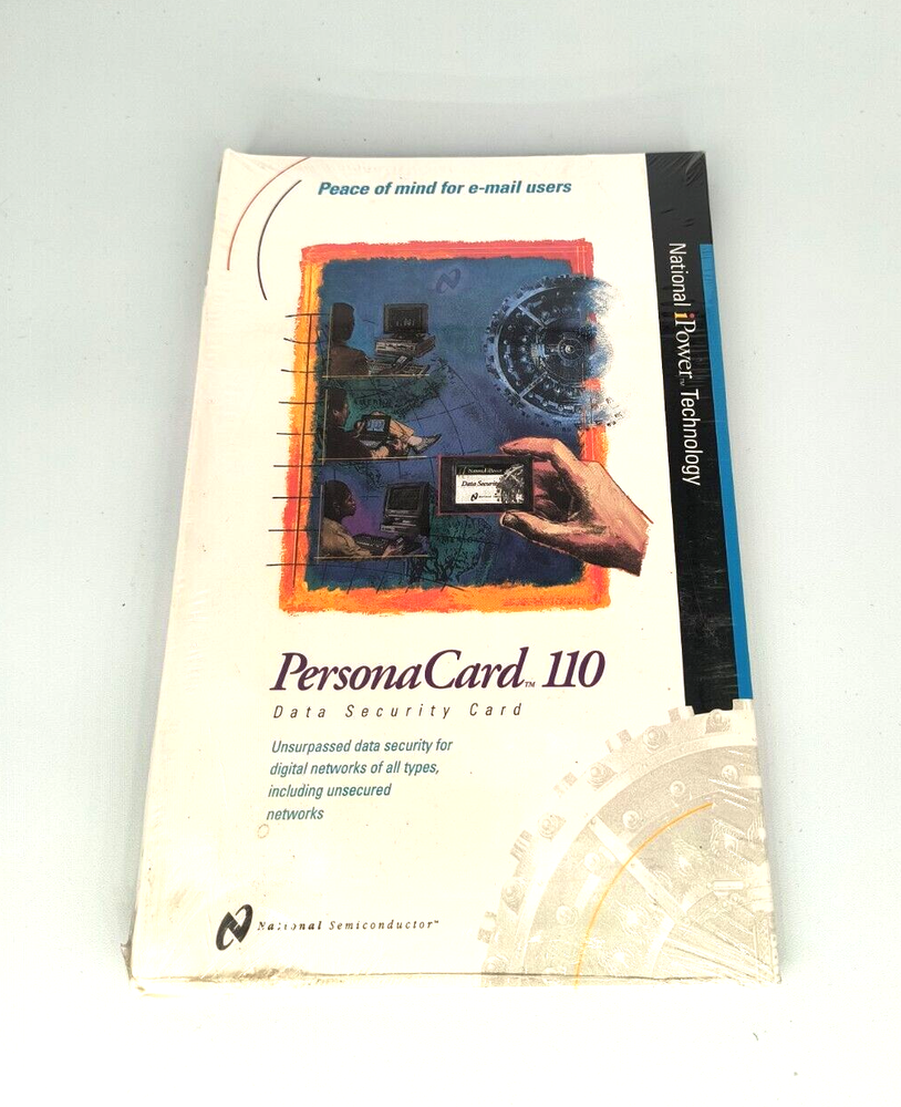 NATIONAL SEMICONDUCTOR PERSONACARD 110 PCMCIA DATA SECURITY ENCRYPTION RM4-B8