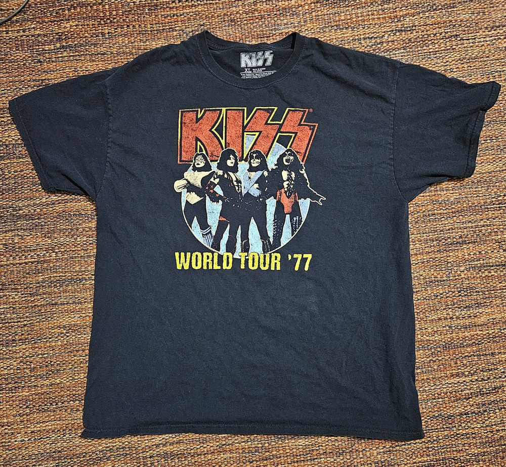 Official KIss 1977 Tour Replica Shirt XL