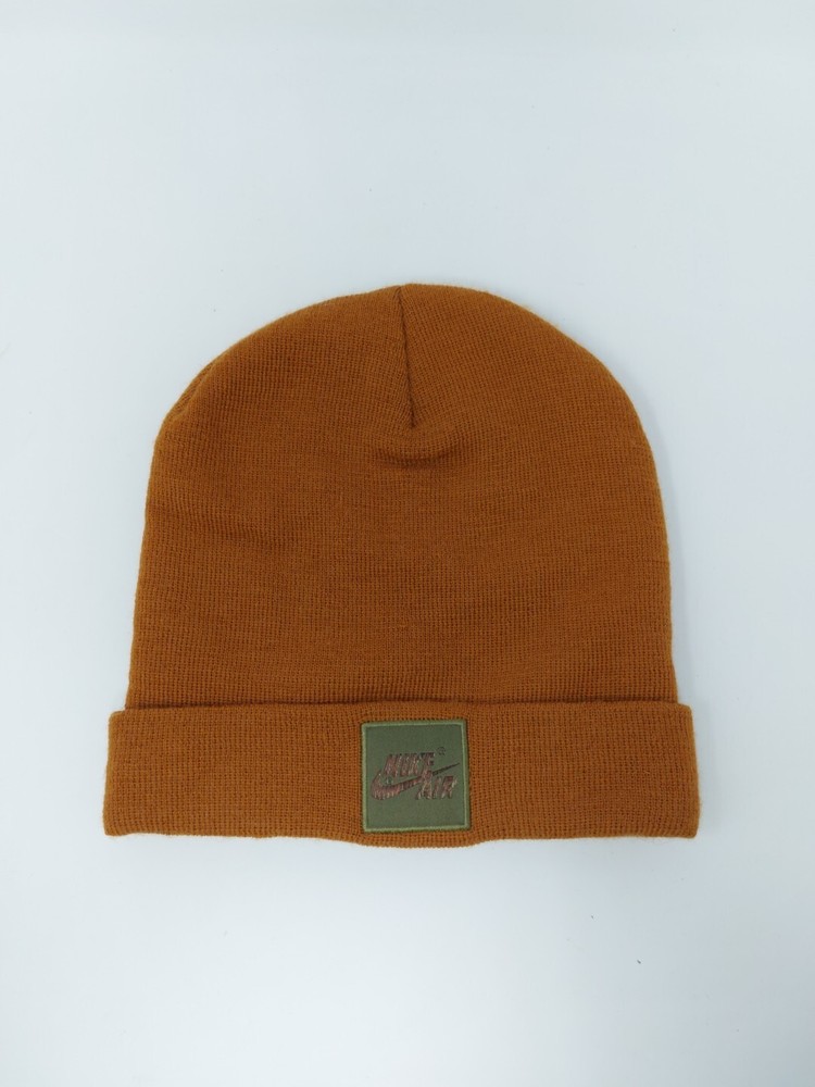 Nike Air Patch Logo Beanie Burnt Sienna Hat Cap