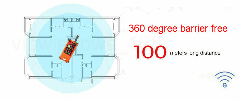Industrial Crane Remote Control Wireless Radio Controller 2Transmitter&1Receiver
