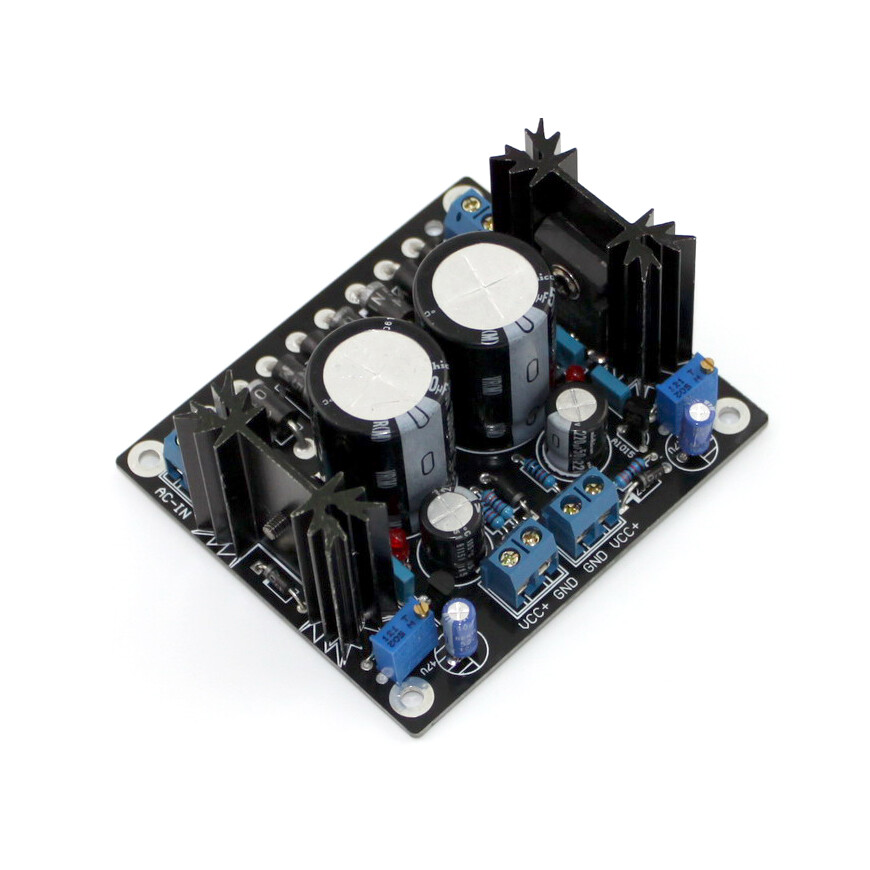 Sliding LT1084 High-Power Adjustable Stabilized Power Supply Board Dual Output