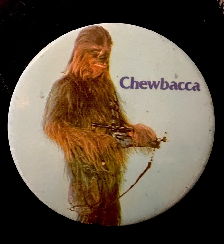 1977 Star Wars Chewbacca Pinback Button 3”