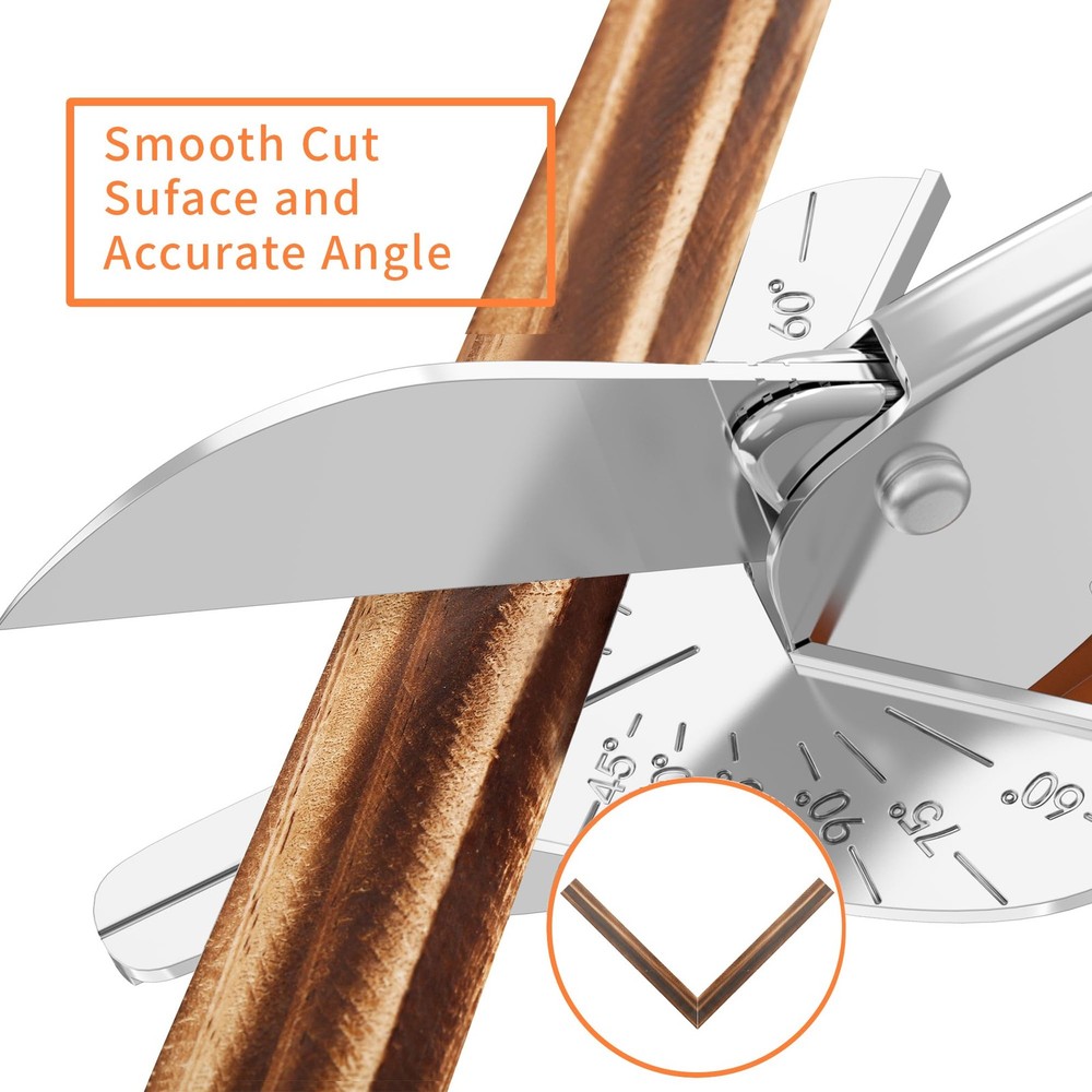 GARTOL Miter Shears, 45°135° Adjustable MultiAngle Cutter for Molding, Trim &...