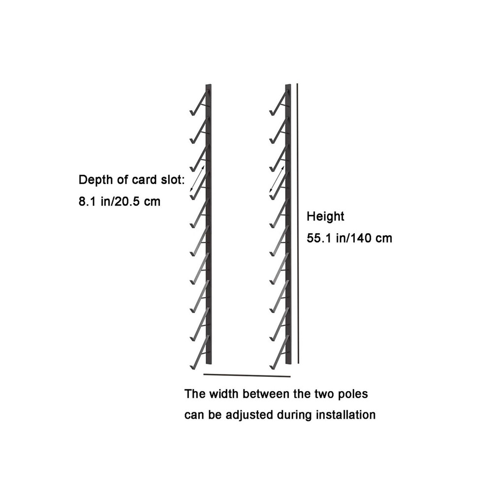 Wall Mounted Floor Tile Storage Rack, 10-Layer Porcelain Sample Display Stand...