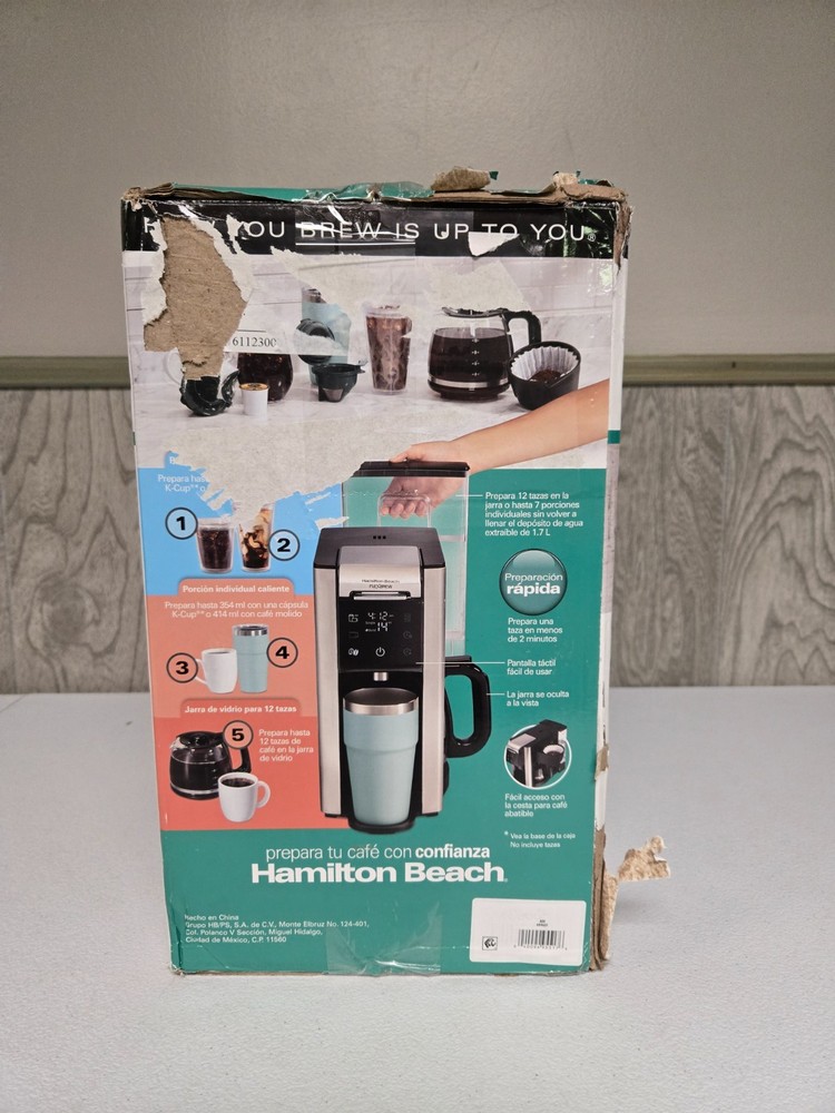 Hamilton Beach FlexBrew Advanced 12 Cup Drip & Single Serve Kcup Coffee Maker