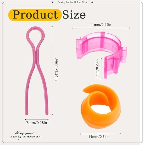 142pcs Bobbin Thread Organizing Clips Set Bobbin Thread Multicolor-142pcs