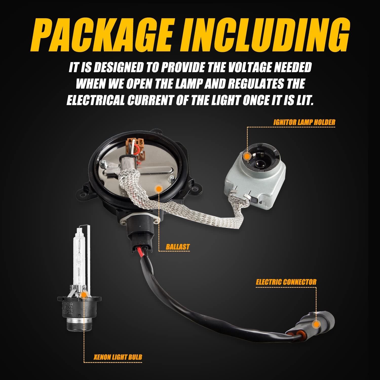 Xenon Ballast Igniter HID D2S Bulb Kit For 2007-2015 Infiniti G35 G37 Q40 Q50