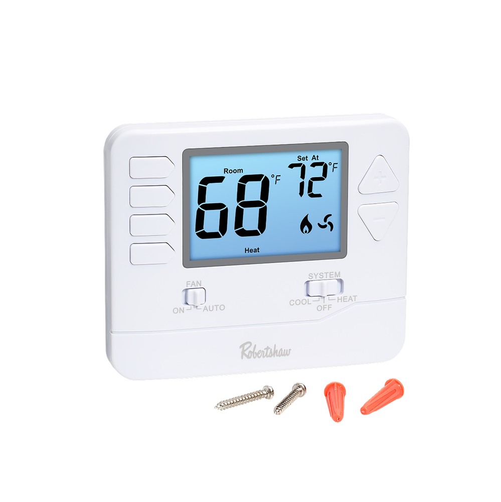 Robertshaw Non-Programmable Single Stage 1H/1C Wall Thermostat RS8110