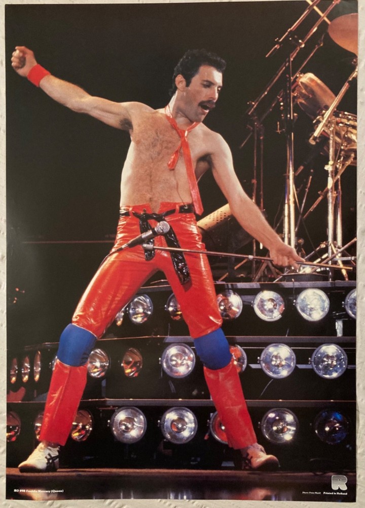 Freddie Mercury 1984 Poster Queen Rock On Holland P