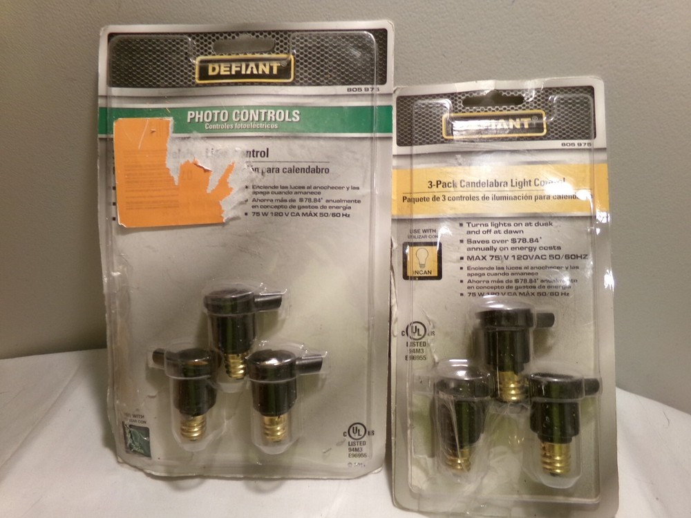 6 Defiant Candelabra Light Controls