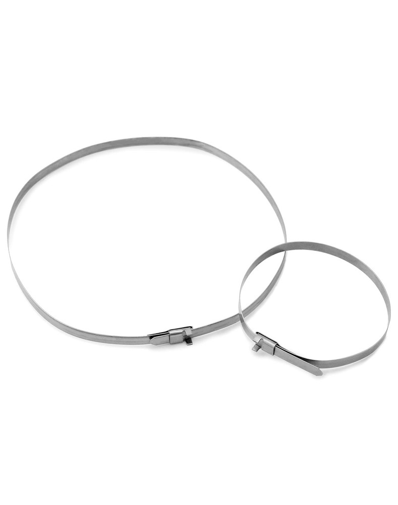 QWORK CV Boot Clamp, 20 Pack 304 Stainless Steel Universal Adjustable Silver