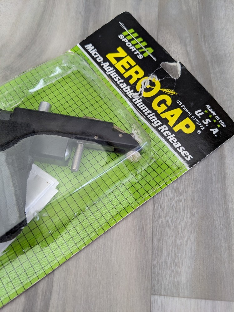 Made In USA-NOS - Zero Gap Micro Adjustable Bow Hunting Squeezer Rope Release